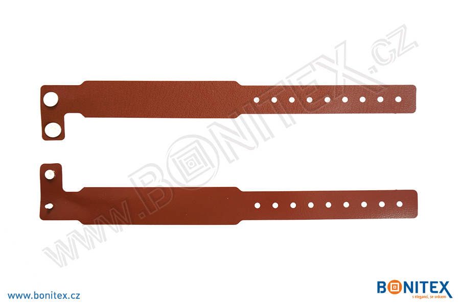 Náramek-Vinyl-01-245x25/19mm-hnědý-botinex