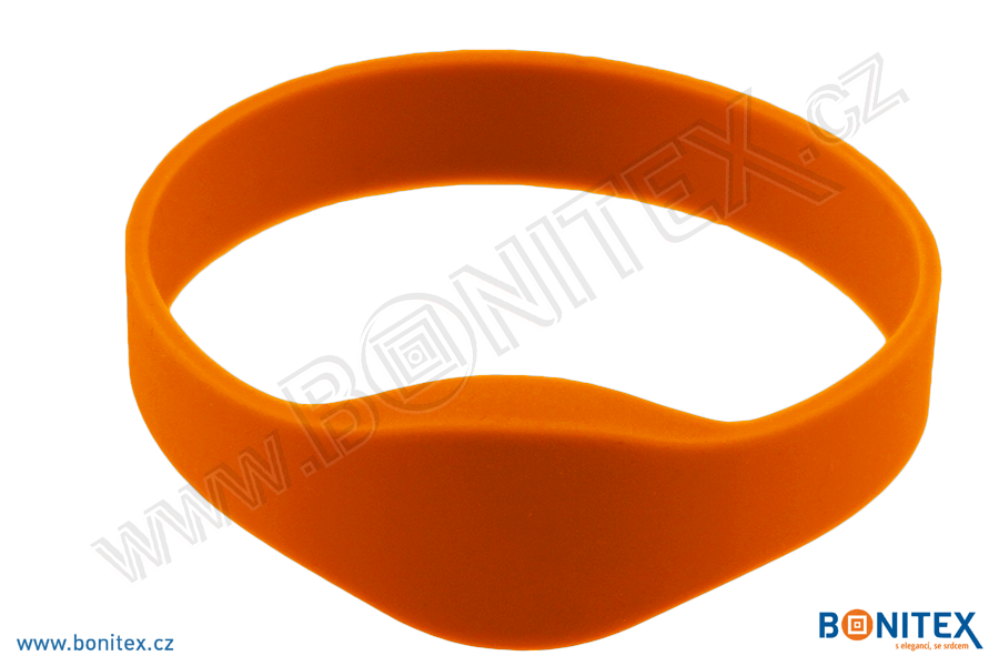 Náramek-silikon-kruh,pr.65mm-s RFID-125 kHz-oranžový-botinex