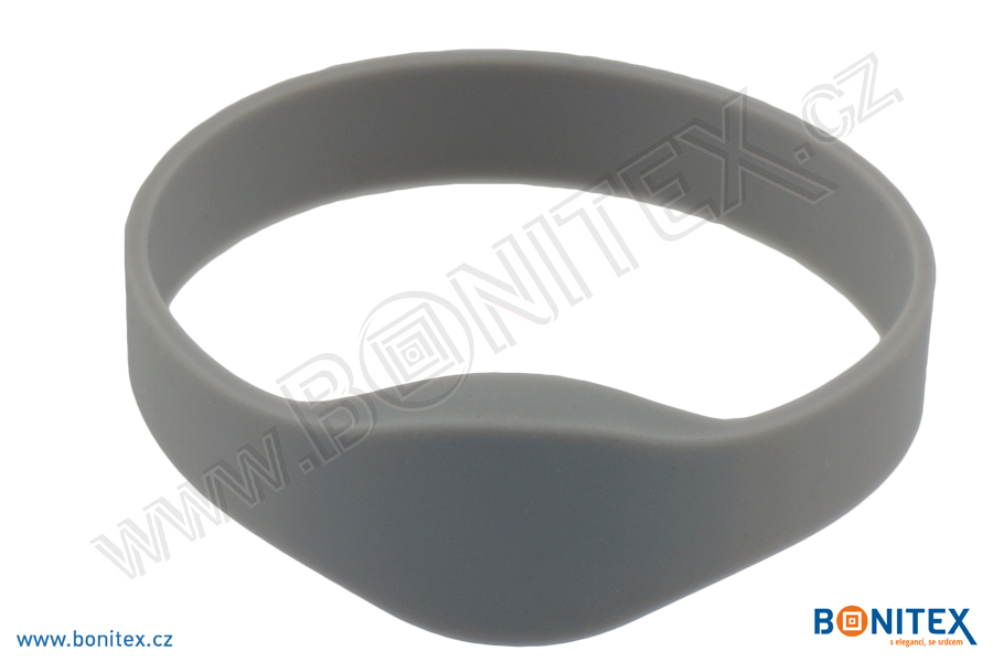Náramek-silikon-kruh,pr.74mm-s RFID-125 kHz-šedý-botinex