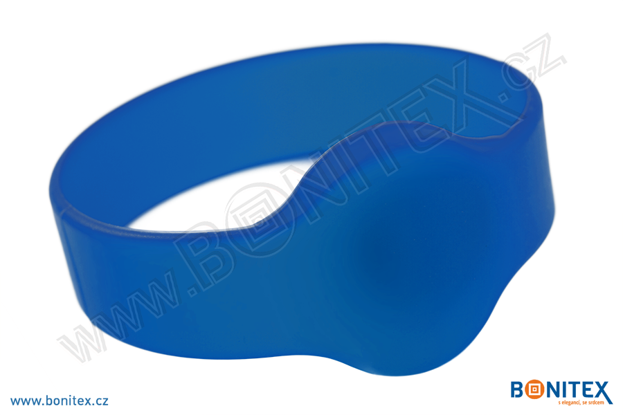 Náramek-silikon-kruh,pr.45mm-s RFID-13,56 MHz-modrý-botinex