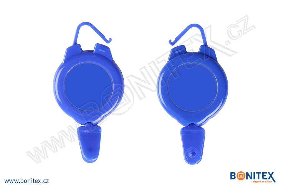 Závěs karty-ROLLER-PLAST-ABS-pr.47mm/délka šňůrky 60cm-modrý-botinex