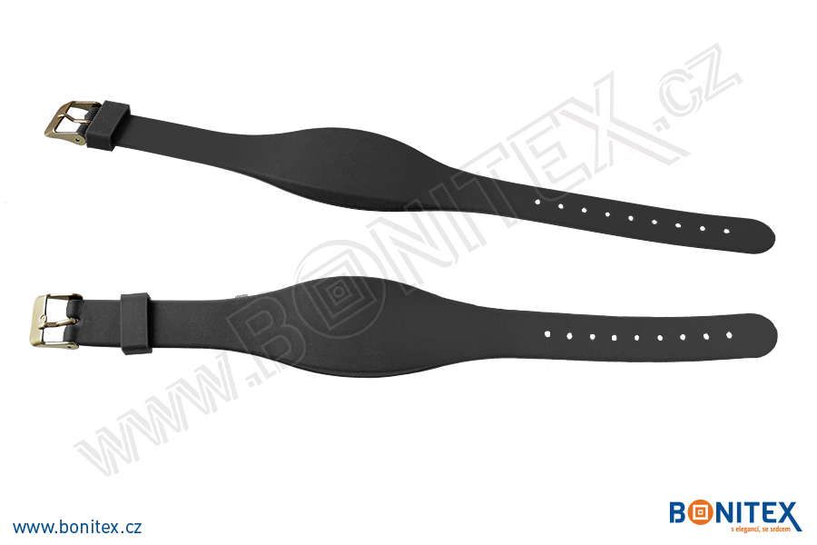 Náramek-silikon-255x17/34mm,kov.spona-s RFID-13,56 MHz-černý-botinex